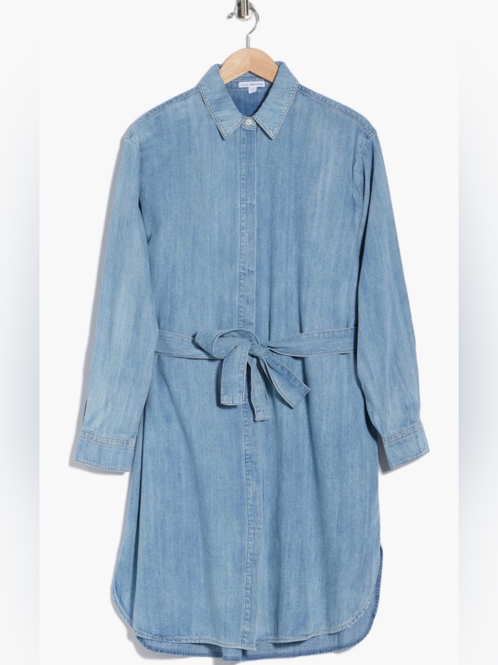 James Perse 100% cotton Denim Shirt Dress NWT - Picture 1 of 4